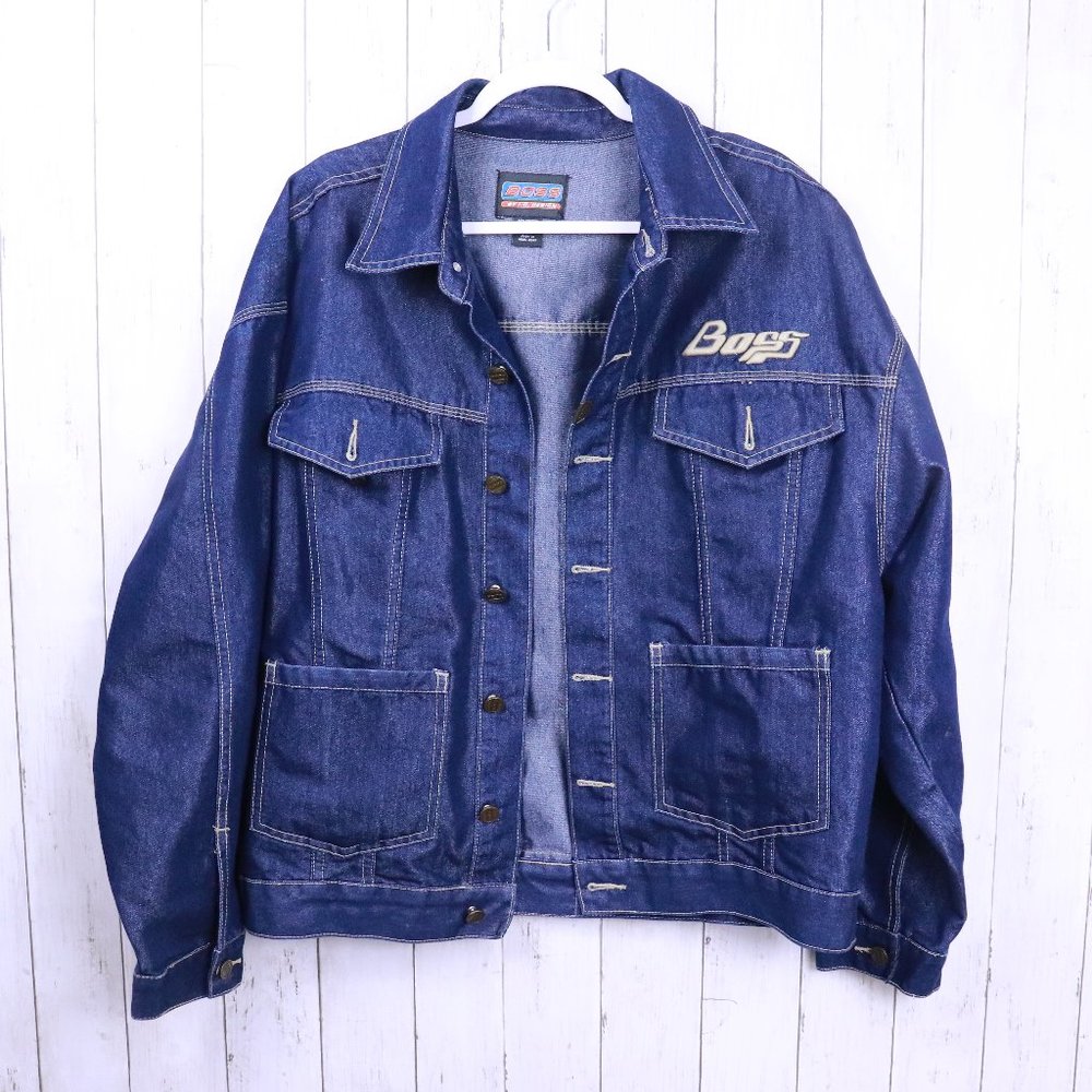 Vintage Boss By IG Design Denim Jacket 90s Jean Jacket | Size Medium